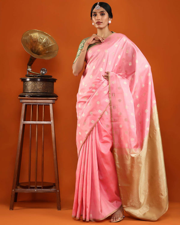 Pink Kanchivaram Silk Saree