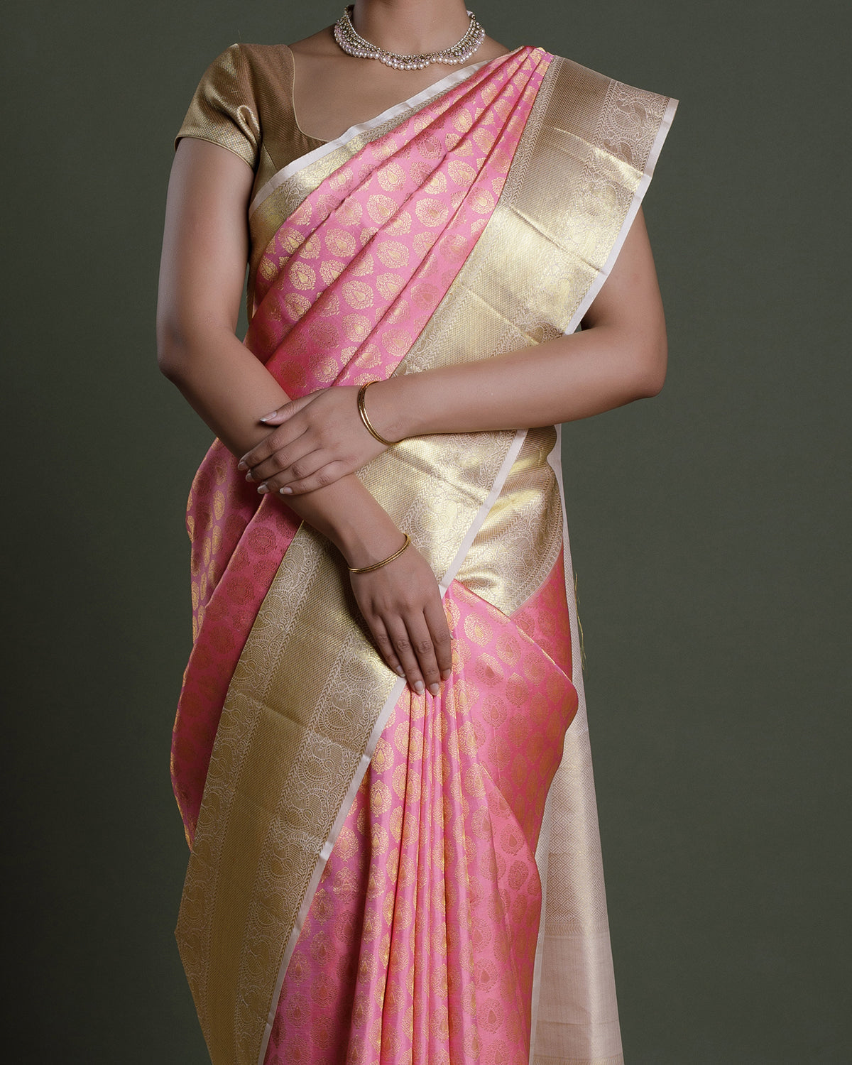 Half Pattu Light Pink Color Of Half Saree – Siri.Fashion