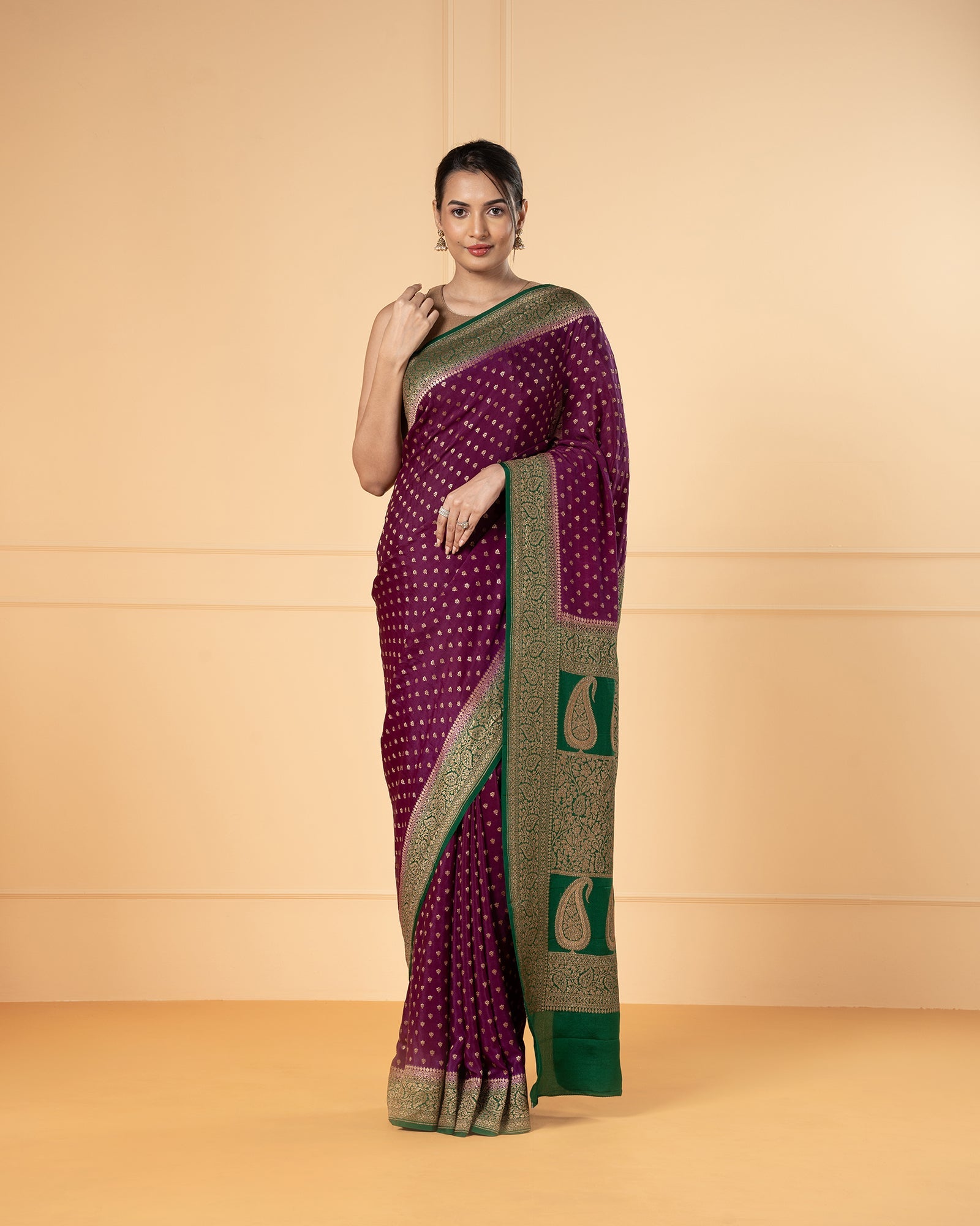 Mysore Crepe Silk Sarees | Crepe silk sarees, Silk sarees, Mysore silk saree