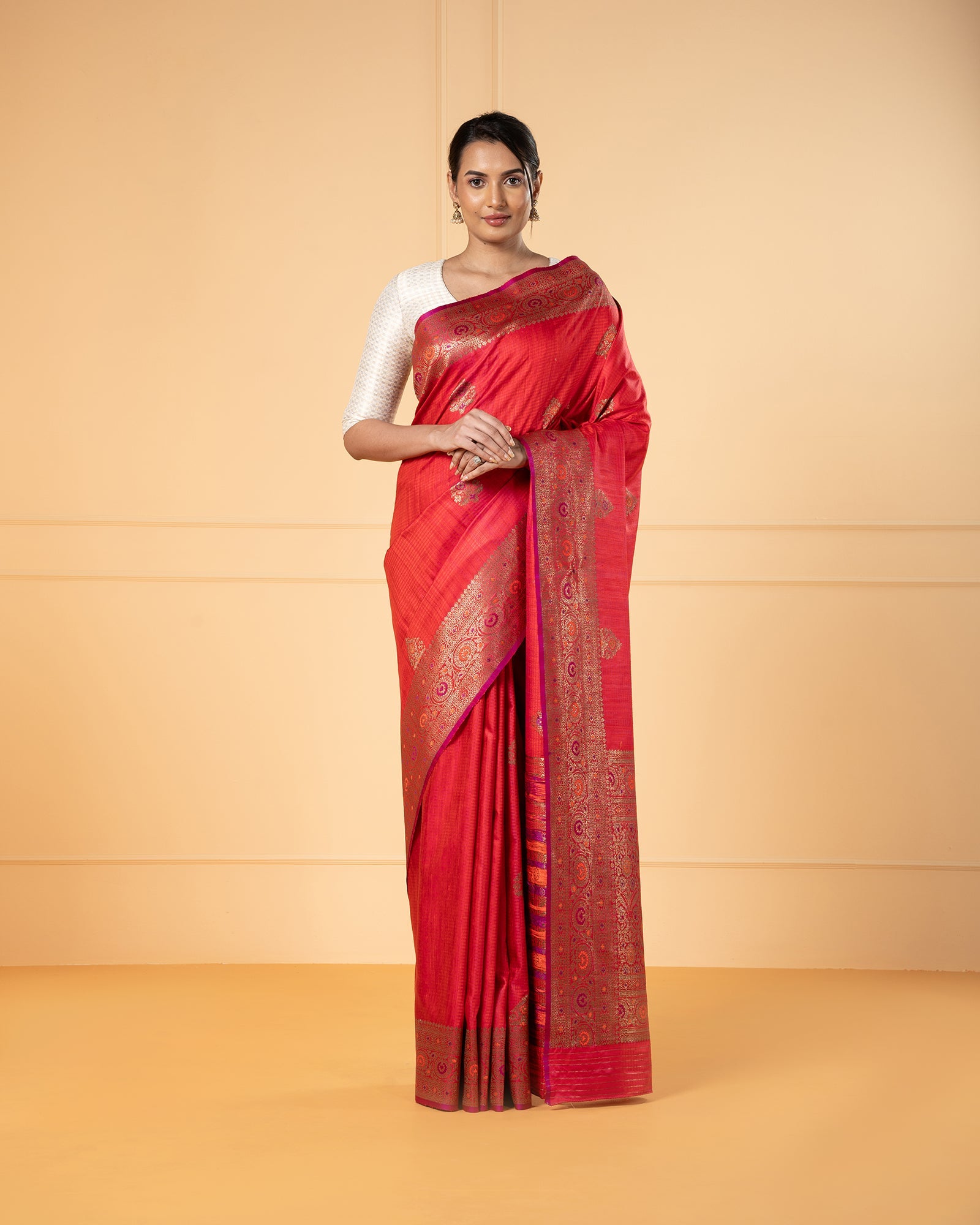 Pink Banaras Silk Saree – Vijayalakshmi Silks